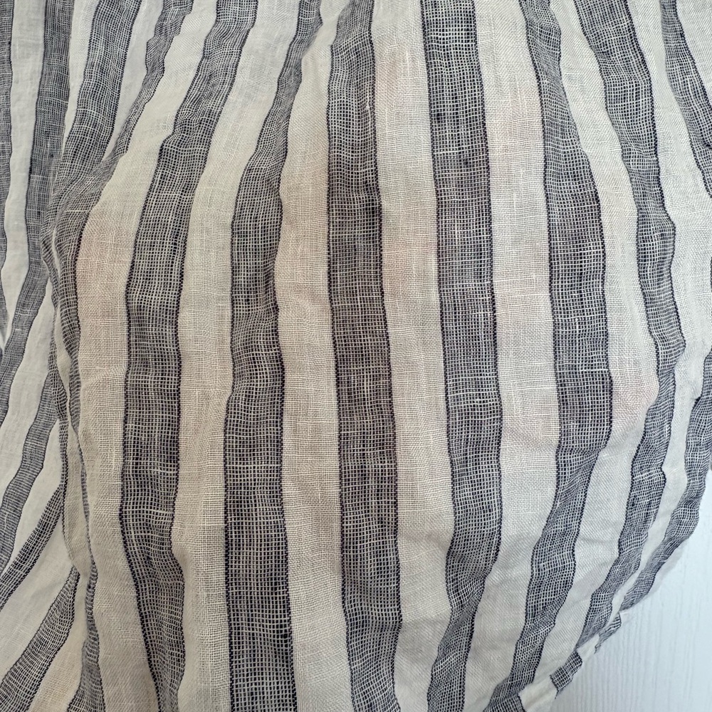 Greyson Women's Gray Striped Button Down Shirt - Picture 3 of 5